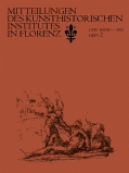 MITTEILUNGEN DES KUNSTHISTORISCHEN INSTITUTES IN FLORENZ. LXIV. Band - 2022 - He
