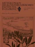MITTEILUNGEN DES KUNSTHISTORISCHEN INSTITUTES IN FLORENZ. LXVI. Band - 2024 - He