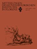 Mitteilungen des Kunsthistorischen Institutes in Florenz
